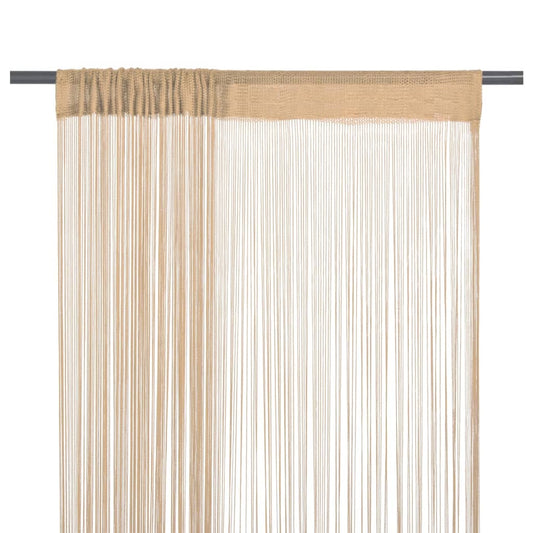 2 Pz Tende a Fili 100x250 cm Beige