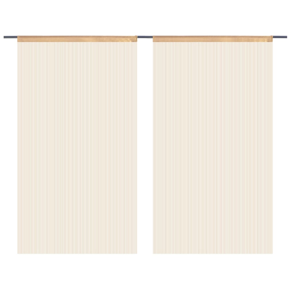 2 Pz Tende a Fili 100x250 cm Beige