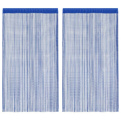 Tende a Filo 2 pz 100x250 cm Blu | homemem39