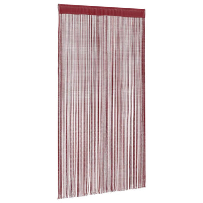 Tende a Filo 2 pz 140x250 cm Rosso Bordò