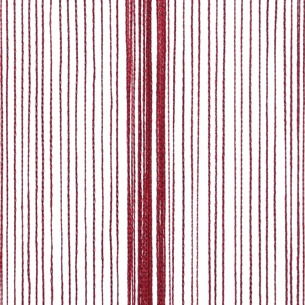 Tende a Filo 2 pz 140x250 cm Rosso Bordò | homemem39