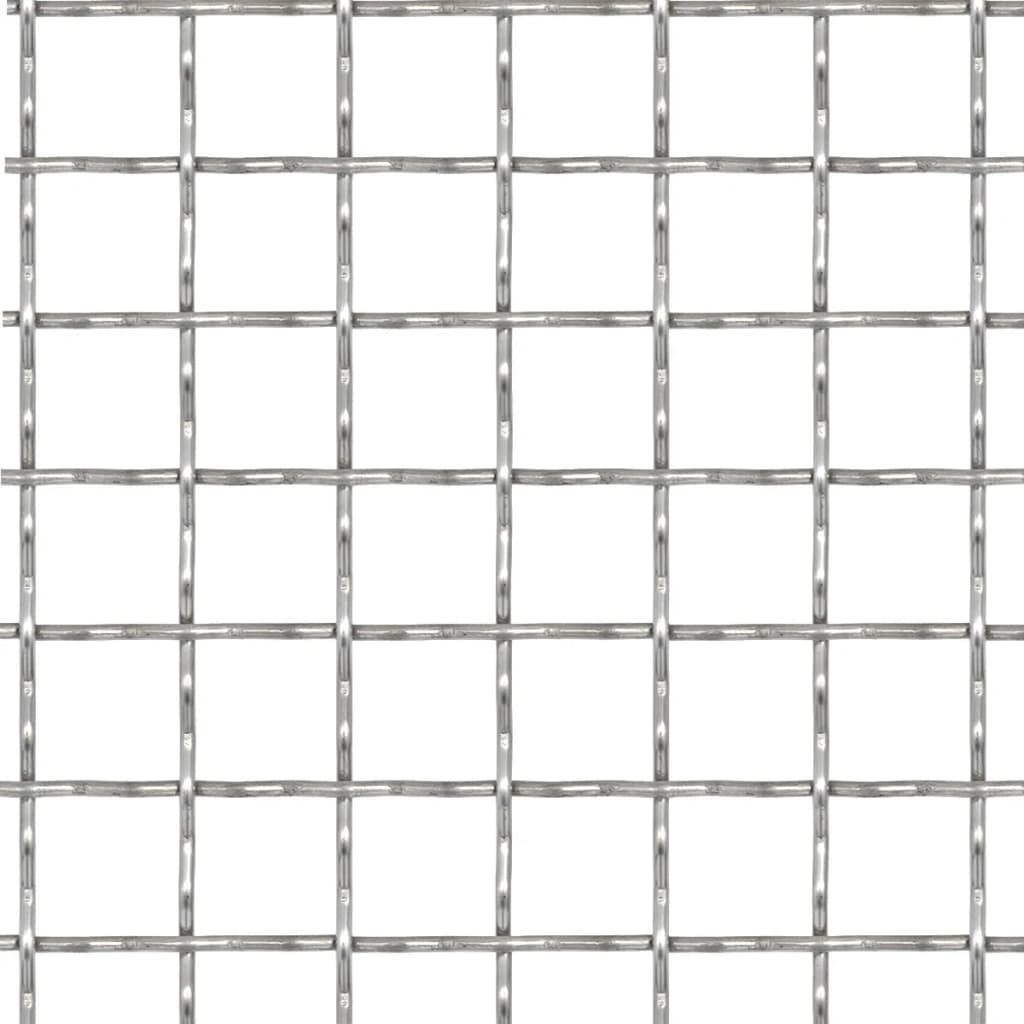 Recinzione in Rete Modulare in Acciaio Inox 50x50 cm 11x11x2 mm | homemem39
