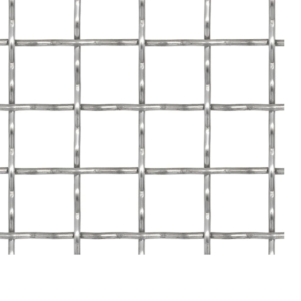 Recinzione in Rete Modulare in Acciaio Inox 50x50 cm 11x11x2 mm | homemem39
