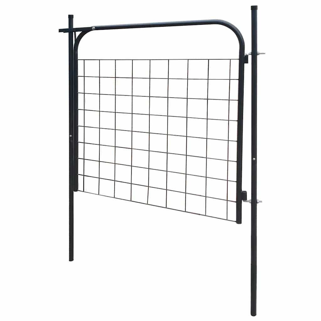 Cancello per Recinzione da Giardino 100x100 cm Antracite | homemem39