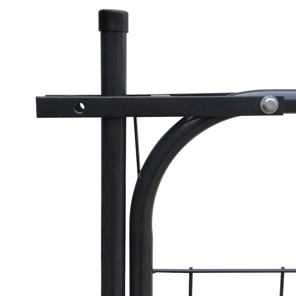 Cancello per Recinzione da Giardino 100x100 cm Antracite | homemem39