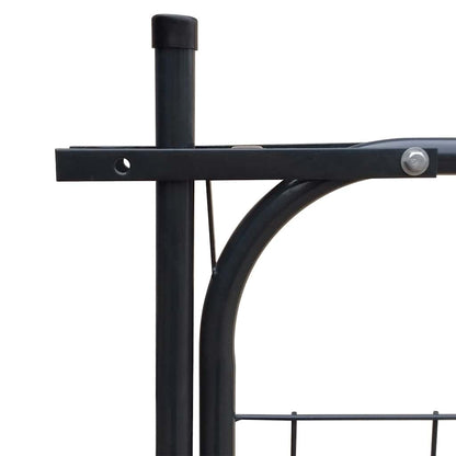 Cancello per Recinzione da Giardino 100x100 cm Antracite | homemem39