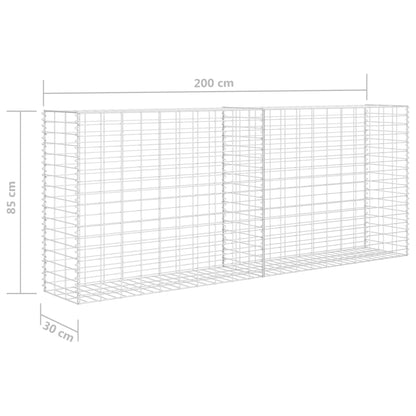 Gabbione in Rete in Acciaio Zincato 85x30x200 cm