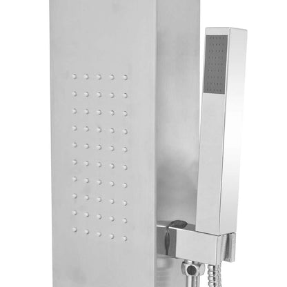 Pannello Doccia in Acciaio Inossidabile Quadrato - homemem39