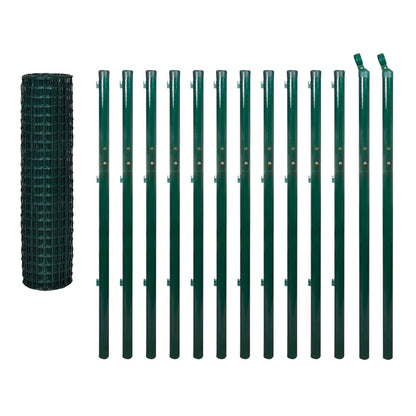 Euro Steel Fence 25x1.7 m Green