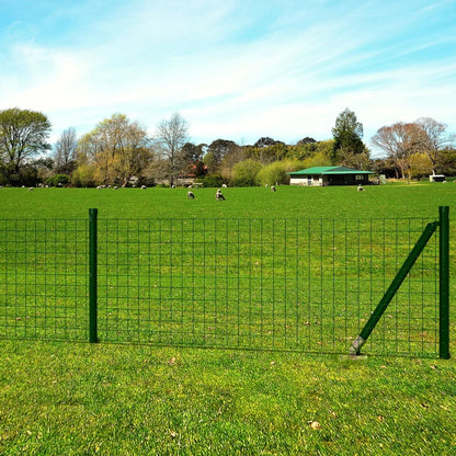 Euro-Stahlzaun 10x1,5 m grün