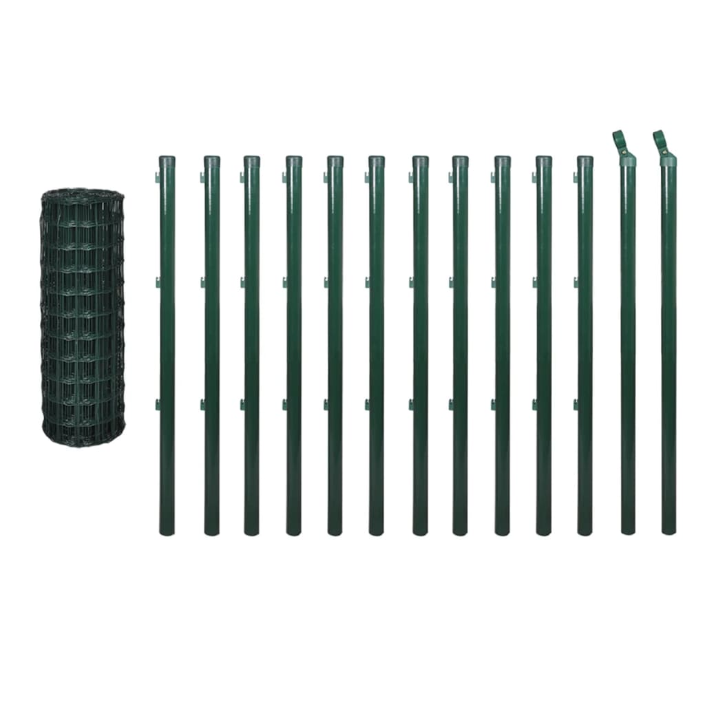 Euro Steel Fence 25x1 m Green