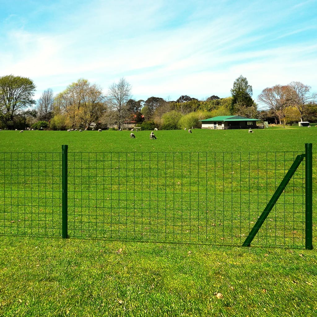 Euro Steel Fence 25x1 m Green