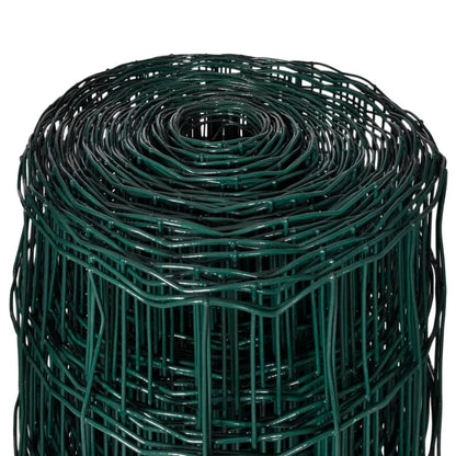 Recinzione Euro in Acciaio 25x1,7 m Verde | homemem39