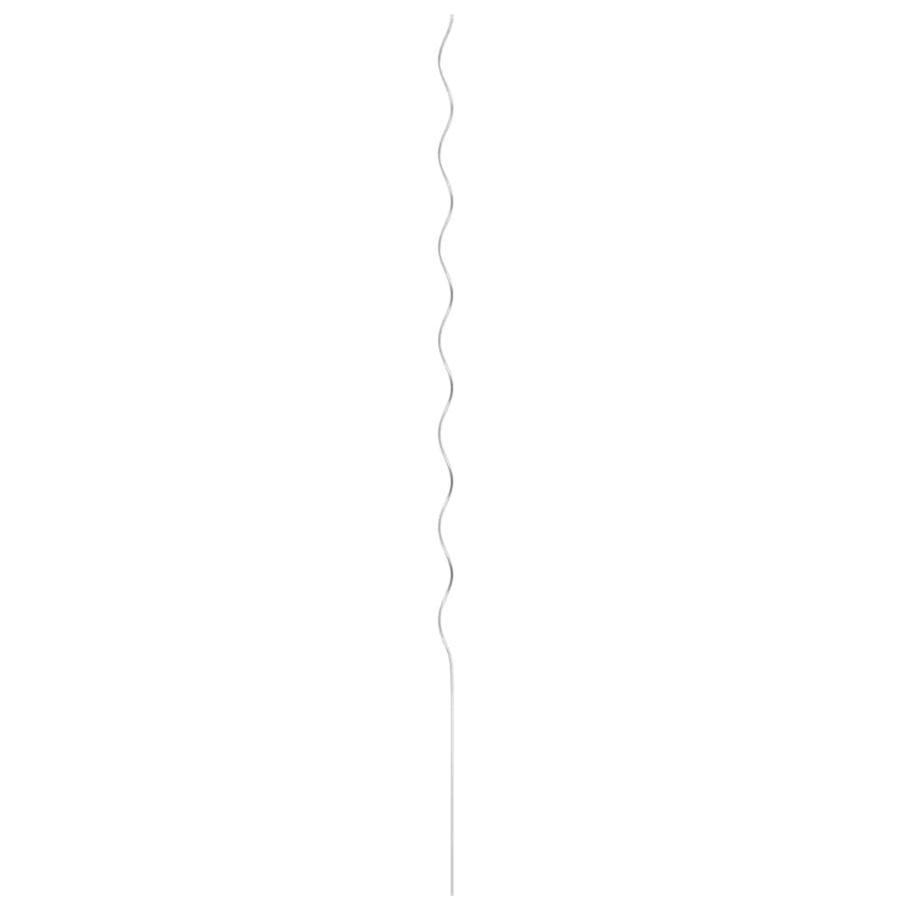 5 pz Supporti a Spirale per Piante 170 cm in Acciaio Zincato