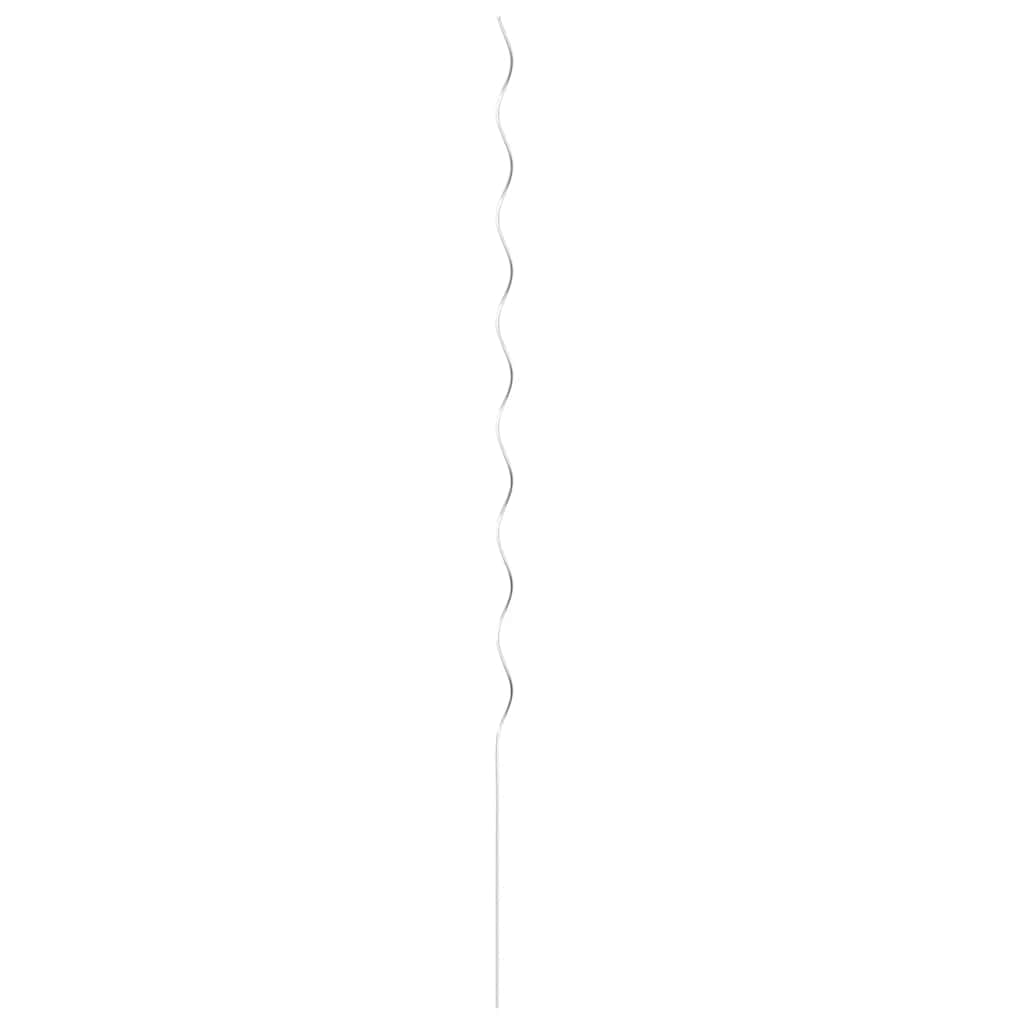 5 pz Supporti a Spirale per Piante 170 cm in Acciaio Zincato