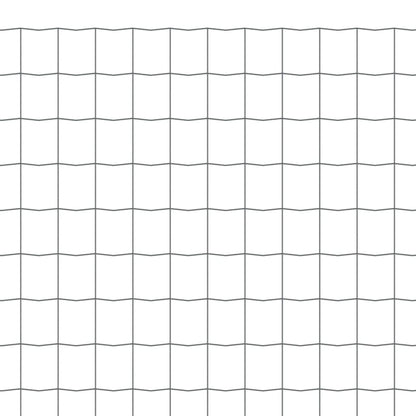 Recinzione Euro in Acciaio 25x0,8 m Grigia - homemem39