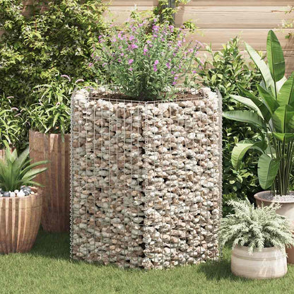 Gabbione Letto Rialzato da Giardino Esagonale 100x90x100 cm | homemem39