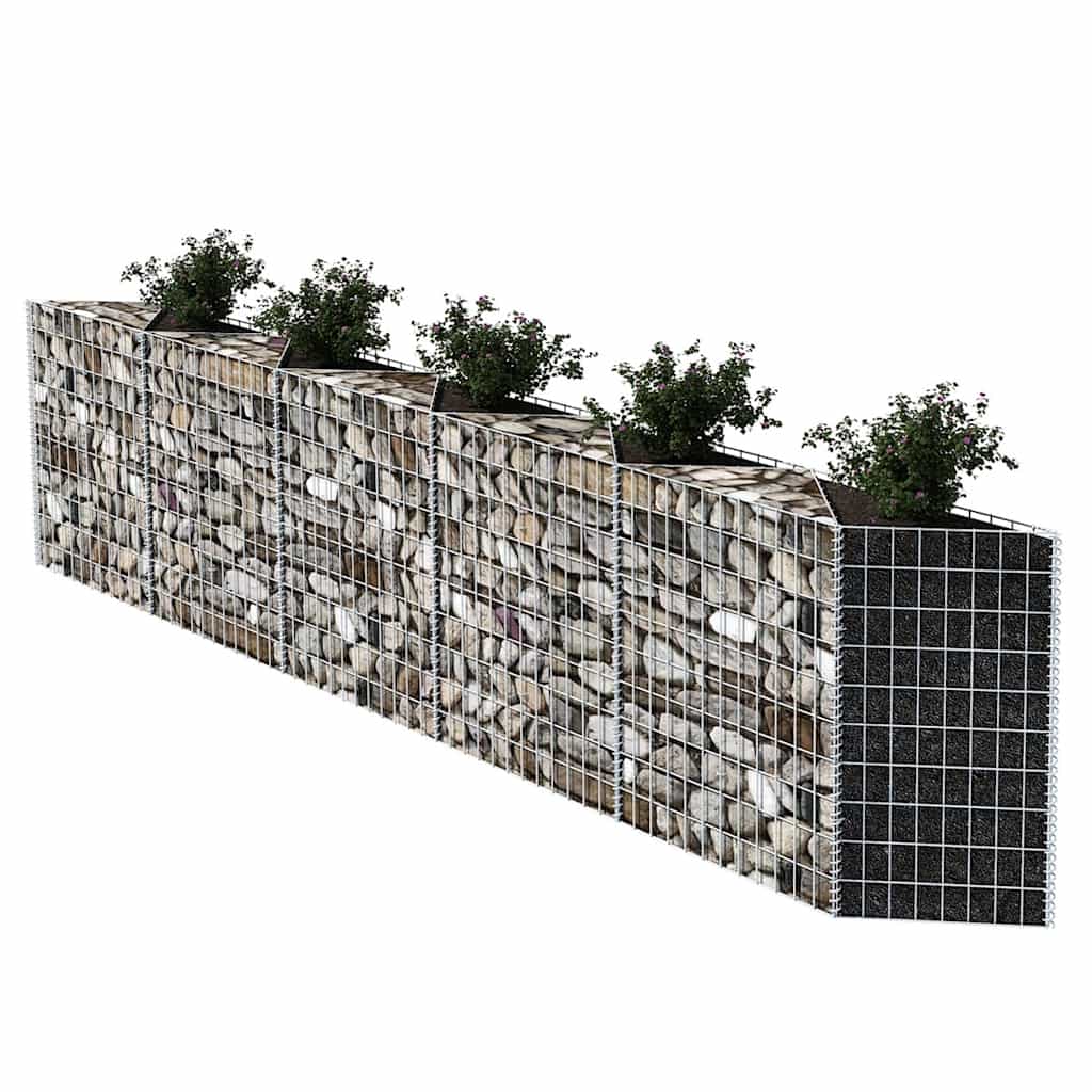 Gabbione in Rete in Acciaio Zincato 300x30x100 cm | homemem39