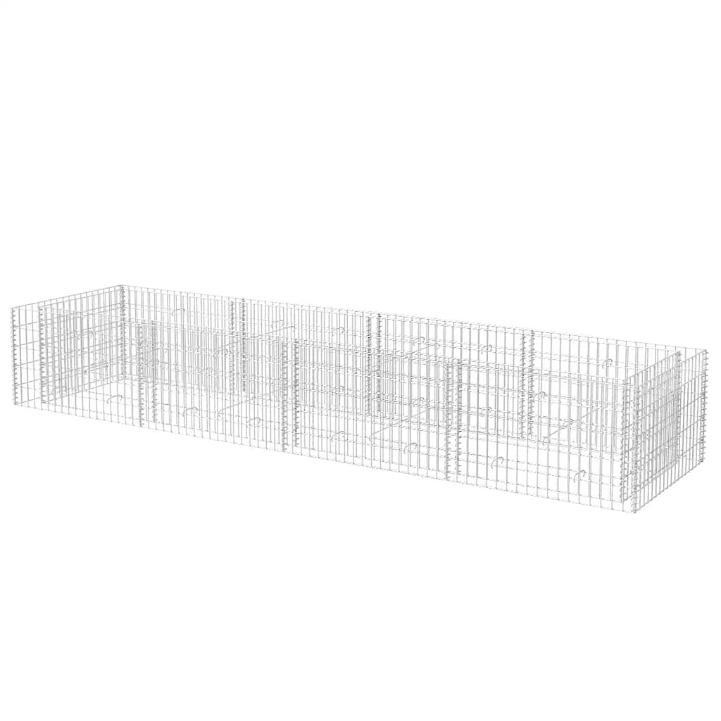Gabbione Letto Rialzato da Giardino in Acciaio 360x90x50 cm - homemem39