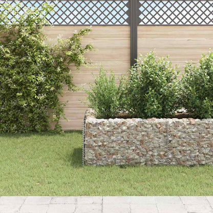 Gabbione Letto Rialzato da Giardino in Acciaio 360x90x50 cm | homemem39
