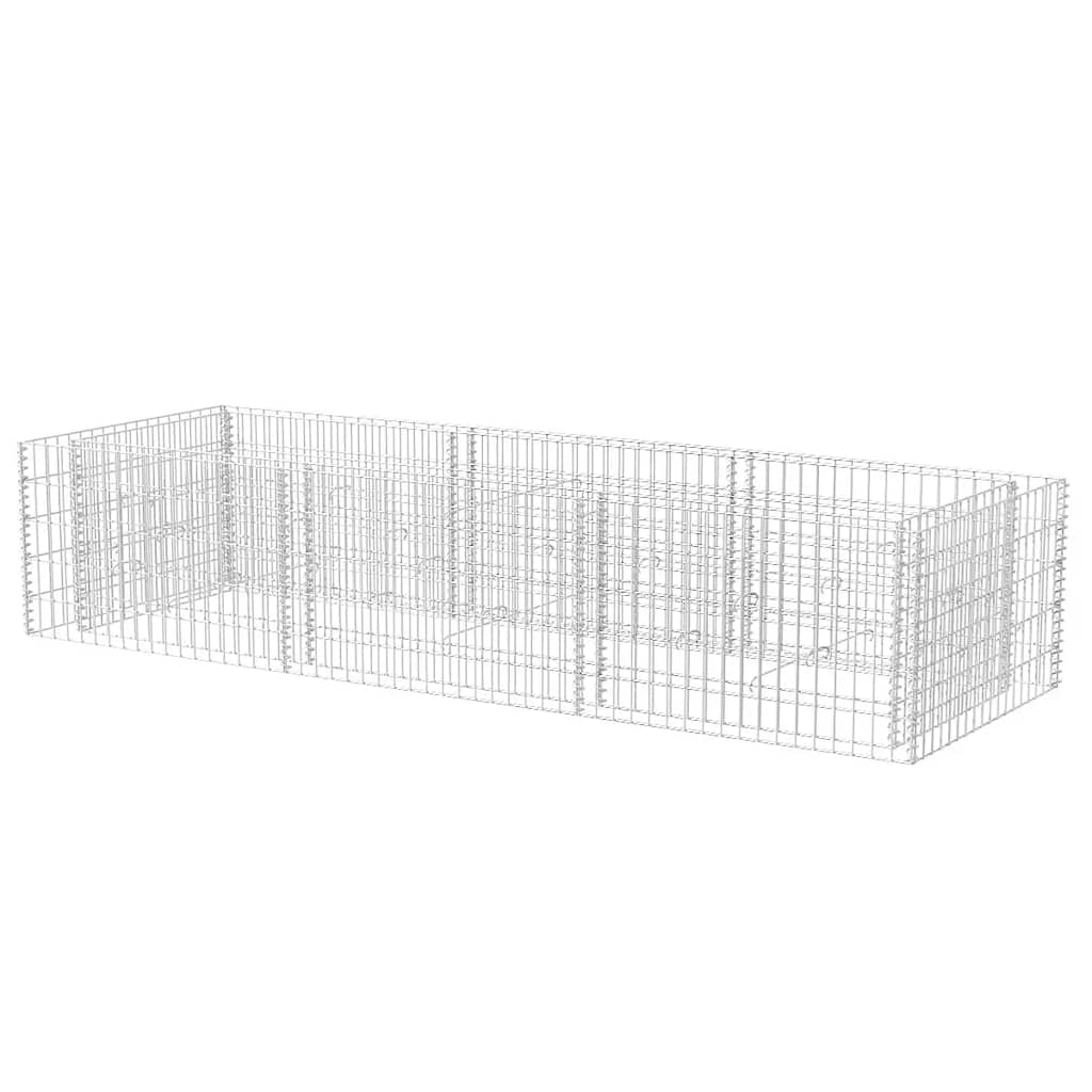 Gabbione Letto Rialzato da Giardino in Acciaio 270x90x50 cm | homemem39