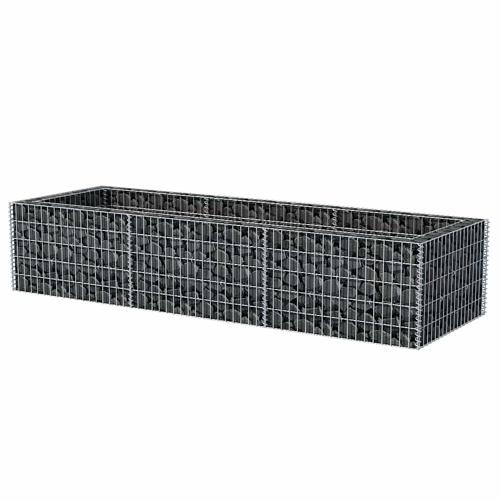 Gabbione Letto Rialzato da Giardino in Acciaio 270x90x50 cm | homemem39