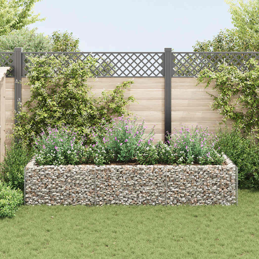 Gabbione Letto Rialzato da Giardino in Acciaio 270x90x50 cm | homemem39
