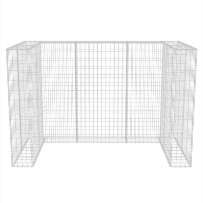 Gabbione in Rete in Acciaio per 2 Cassonetti 180x100x120 cm | homemem39