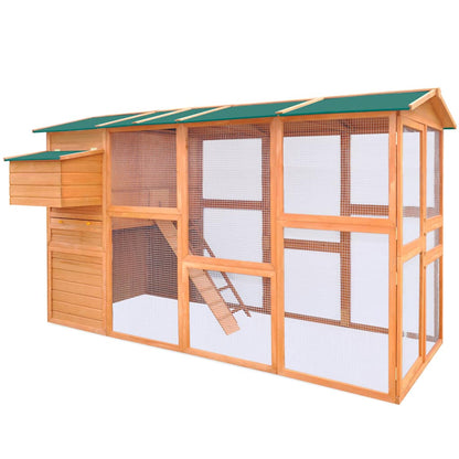 Wooden chicken coop 295x163x170 cm