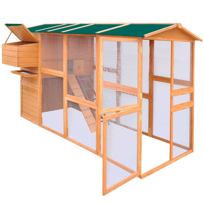 Wooden chicken coop 295x163x170 cm
