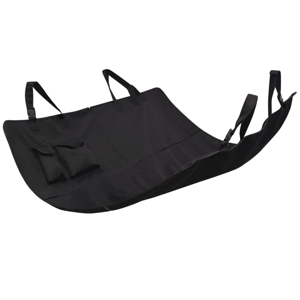 Coperta per Cani per Sedile Posteriore Auto 148x142 cm nero | homemem39