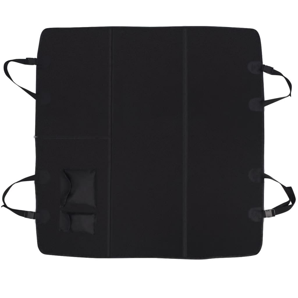 Coperta per Cani per Sedile Posteriore Auto 148x142 cm nero | homemem39