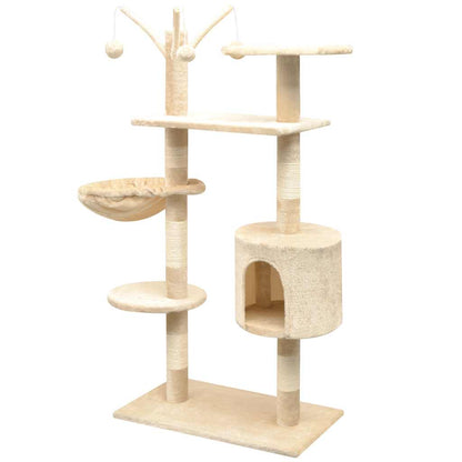 Albero per Gatti con Tiragraffi Sisal 125 cm Beige | homemem39