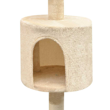 Albero per Gatti con Tiragraffi Sisal 125 cm Beige | homemem39