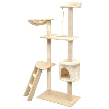 Albero per Gatti con Tiragraffi Sisal 150 cm Beige | homemem39
