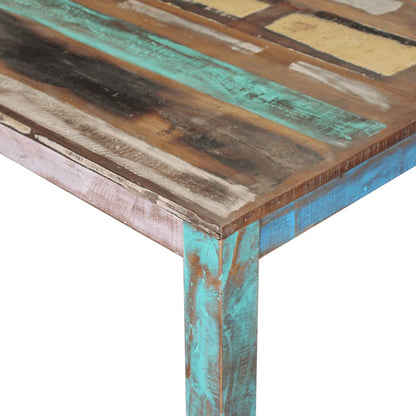 Tavolo da Pranzo in Legno Massello di Recupero 80x82x76 cm