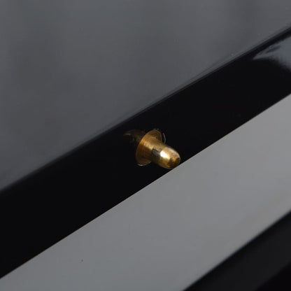 Tavolo da Pranzo Estensibile Nero Lucido | homemem39