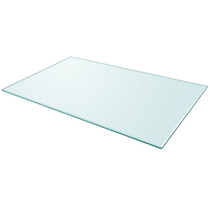 Piano Tavolo Vetro Temperato Rettangolare 1000x620 mm | homemem39
