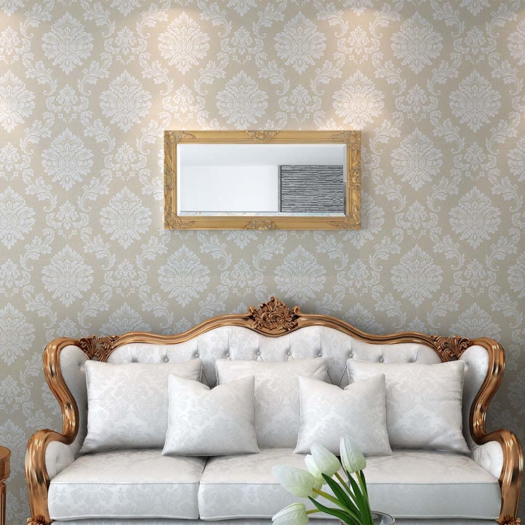 Specchio da Parete Stile Barocco 100x50 cm Oro - homemem39