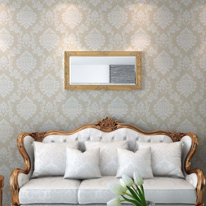 Specchio da Parete Stile Barocco 100x50 cm Oro - homemem39