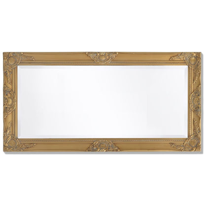 Specchio da Parete Stile Barocco 100x50 cm Oro - homemem39