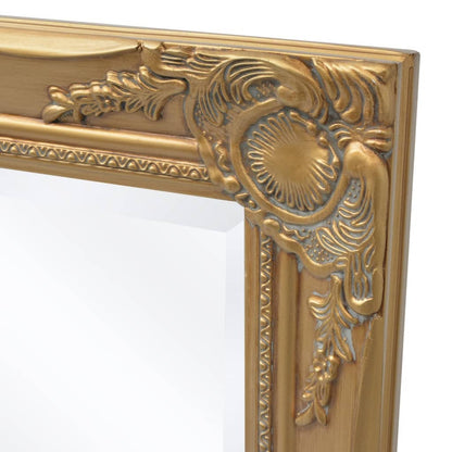 Specchio da Parete Stile Barocco 100x50 cm Oro | homemem39