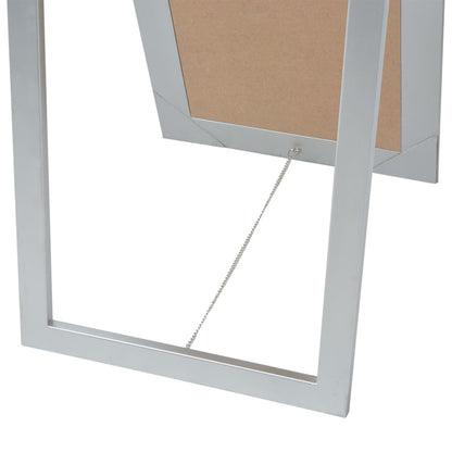 Specchio Autoportante Stile Barocco 160x40 cm Argento - homemem39
