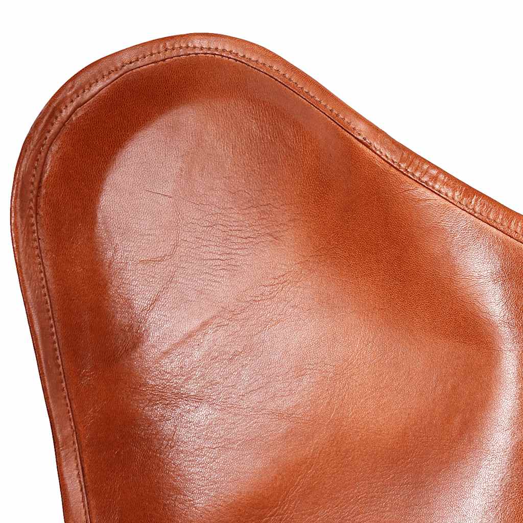 Sedia a Farfalla Marrone in Vera Pelle | homemem39
