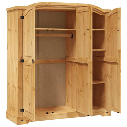 vidaXL Armadio in Legno di Pino Messicano Corona Range 3 Ante - homemem39