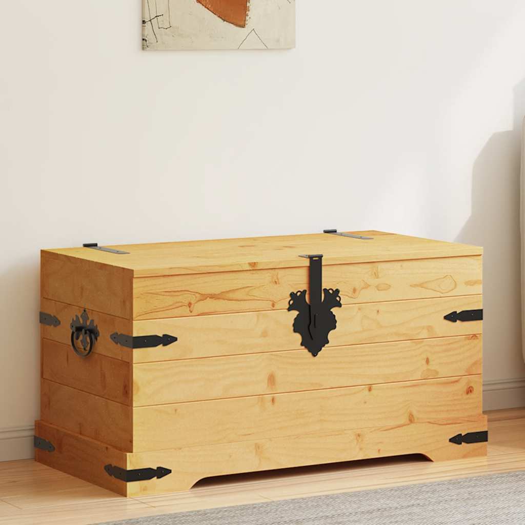Cassapanca in Pino Messicano Corona Range 91x49,5x47 cm | homemem39