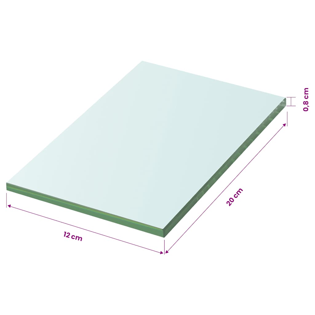 Mensola in Vetro Trasparente 20x12 cm | homemem39