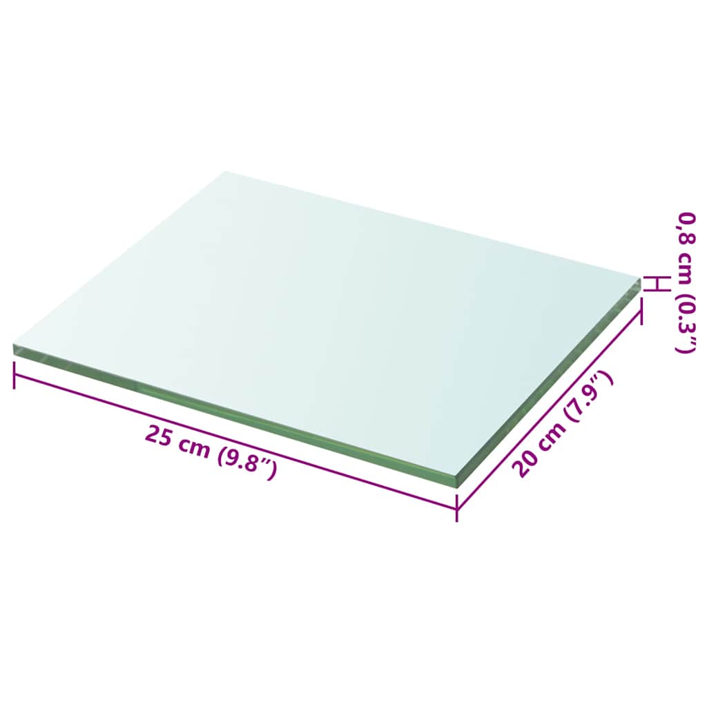 Lastra in Vetro Bianco 20x25 cm | homemem39