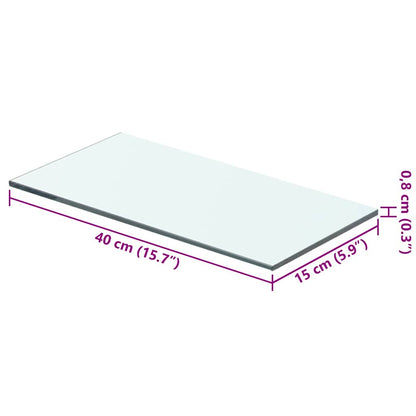 Lastra in Vetro Trasparente 40x15 cm | homemem39