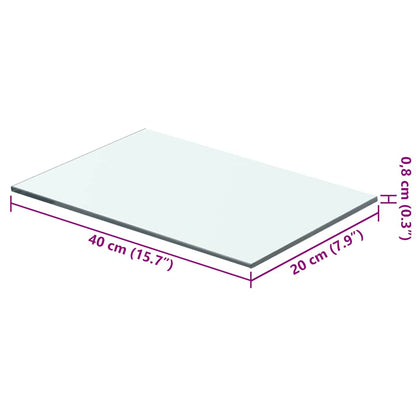 Mensola in Vetro Trasparente 40x20 cm | homemem39